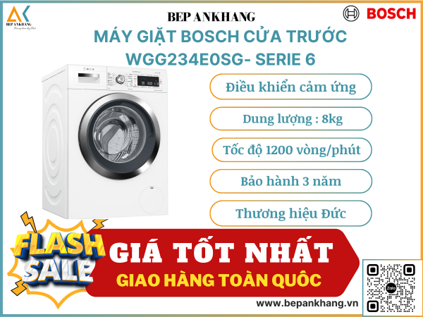 MÁY GIẶT BOSCH 8 KÍ SERI 6 WGG234E0SG